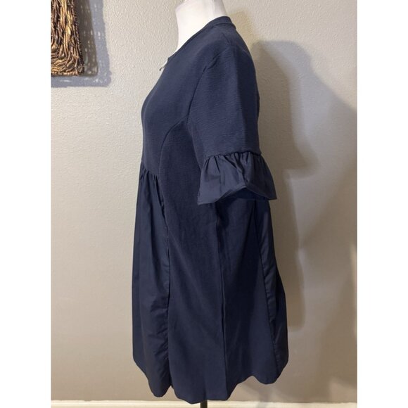 English Factory Dress S Navy Blue Babydoll T Shirt Short Sleeve Washable NWT - Picture 6 of 15